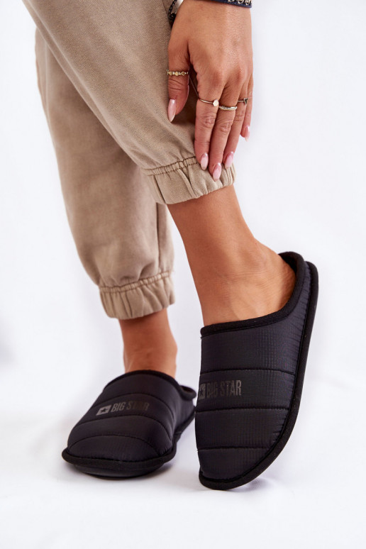 Klasický model papúč Big Star KK274602 čierne Klasický model papúč Big Star KK274602 čierne