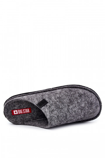 Klasické pánske papuče Big Star KK176001 sivej farby 2