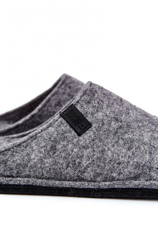 Klasické pánske papuče Big Star KK176001 sivej farby Klasické pánske papuče Big Star KK176001 sivej farby