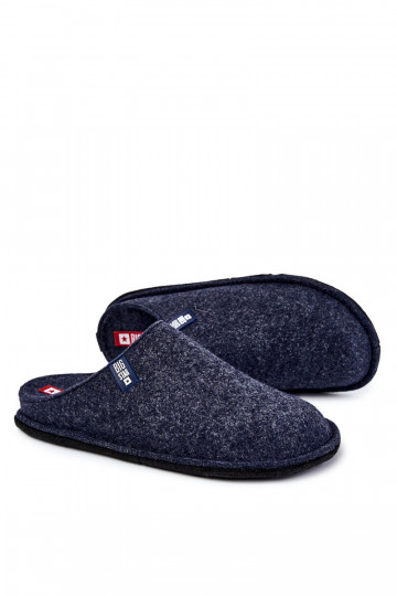 Klasické pánske papuče Big Star KK176004 tmavomodré 2