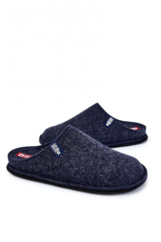 Klasické pánske papuče Big Star KK176004 tmavomodré Klasické pánske papuče Big Star KK176004 tmavomodré