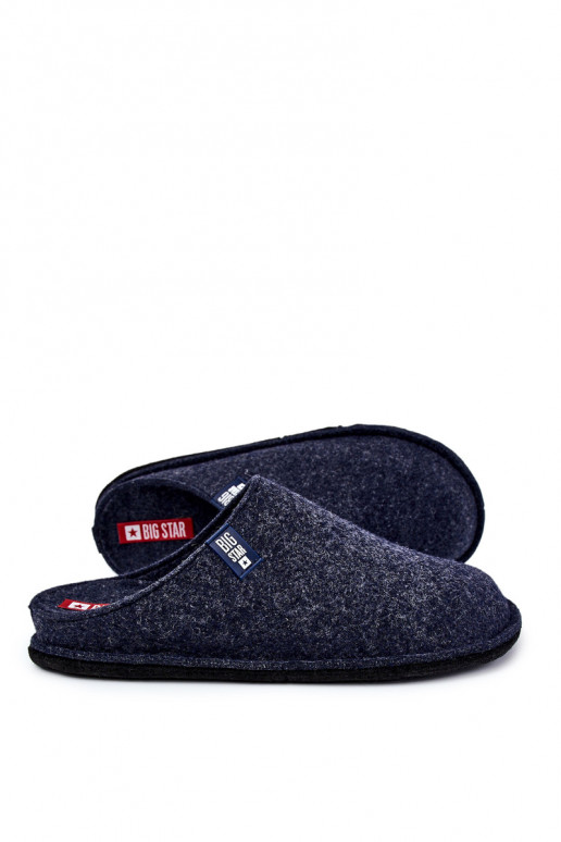 Klasické pánske papuče Big Star KK176004 tmavomodré Klasické pánske papuče Big Star KK176004 tmavomodré