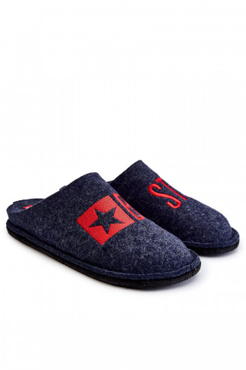 Klasické pánske papuče Big Star KK176002 tmavomodré