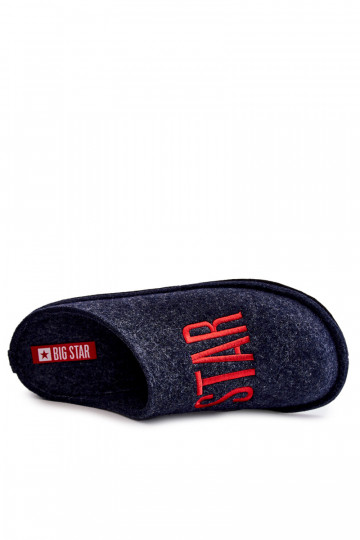 Klasické pánske papuče Big Star KK176002 tmavomodré 2