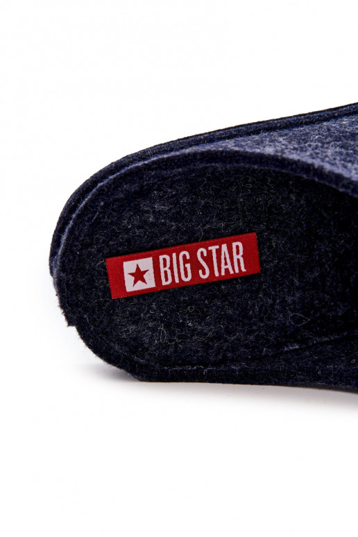 Klasické pánske papuče Big Star KK176002 tmavomodré