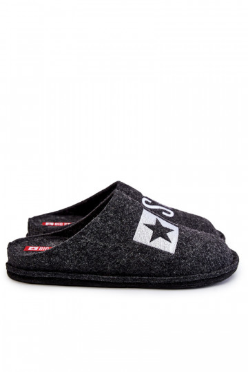 Klasické pánske papuče Big Star KK176003 čierne 2