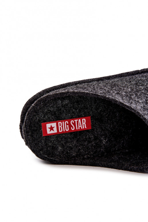 Klasické pánske papuče Big Star KK176003 čierne