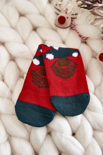 Detské vianočné ponožky Christmas Tree Cosas Bielo-zelená farba 2