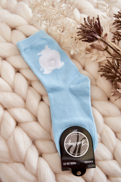 Bavlnené ponožky White Bear mätovej farby Bavlnené ponožky White Bear mätovej farby