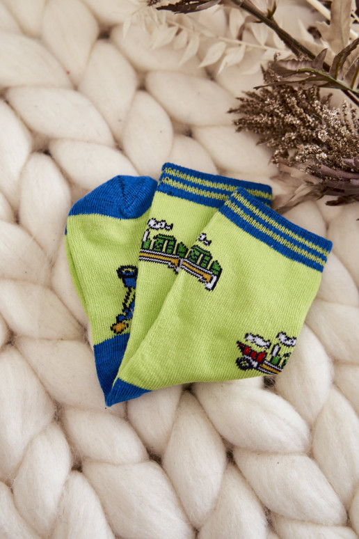 Detské bavlnené ponožky so vzormi 5 ks. Rôzne farby Detské bavlnené ponožky so vzormi 5 ks. Rôzne farby