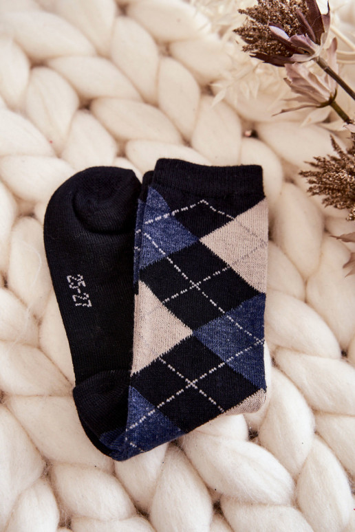 Dlhé ponožky s károvanými vzormi 5 ks. Rôzne farby Dlhé ponožky s károvanými vzormi 5 ks. Rôzne farby