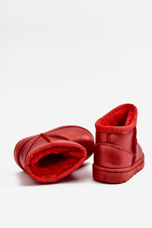 Teplé detské snehule v červenej farbe Scooby Teplé detské snehule v červenej farbe Scooby