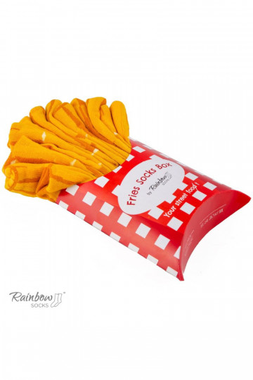 2 páry farebných ponožiek v krabičke