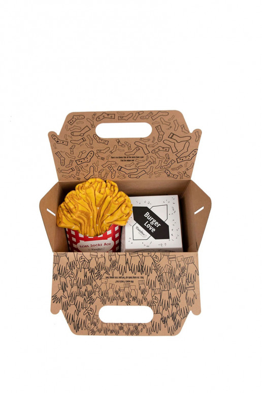 4 páry farebných ponožiek v krabičke 4 páry farebných ponožiek v krabičke