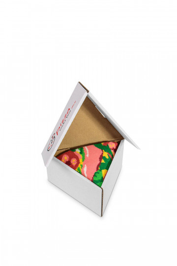 Farebné ponožky v krabičke 1 pár Pizza