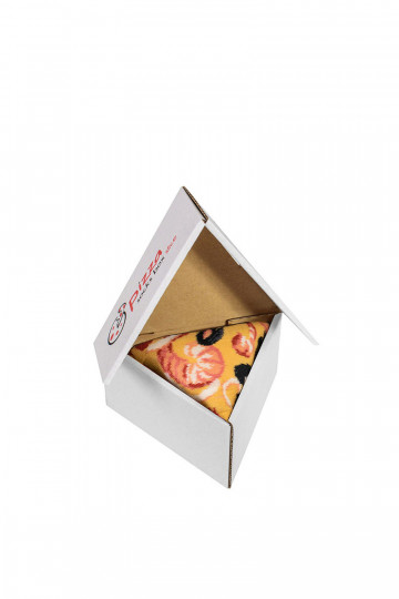 Farebné ponožky v krabičke 1 pár Pizza