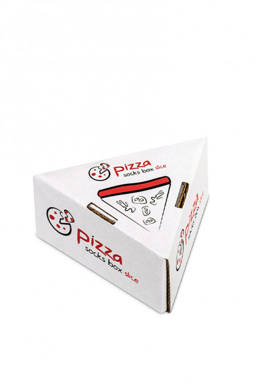 Farebné ponožky v krabičke 1 pár Pizza Farebné ponožky v krabičke 1 pár Pizza