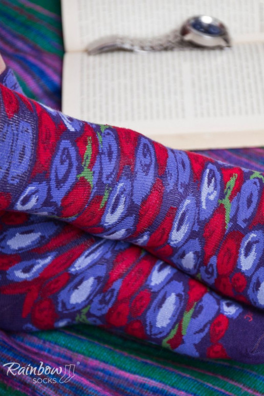 2 páry farebných ponožiek v krabičke 2 páry farebných ponožiek v krabičke