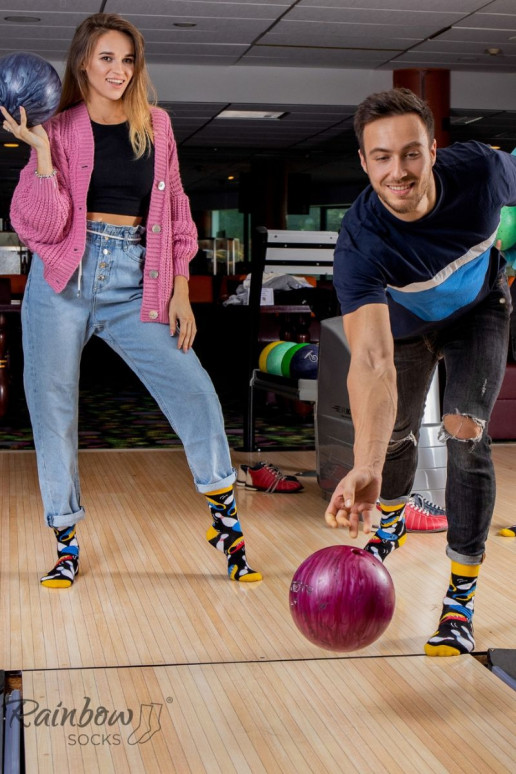 3 páry farebných ponožiek v krabičke 3 páry farebných ponožiek v krabičke