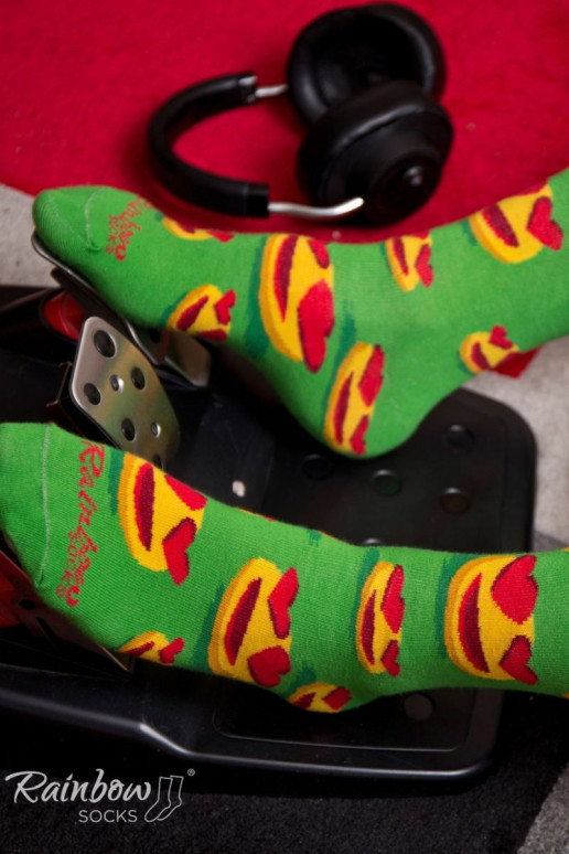 3 páry farebných ponožiek v krabičke 3 páry farebných ponožiek v krabičke