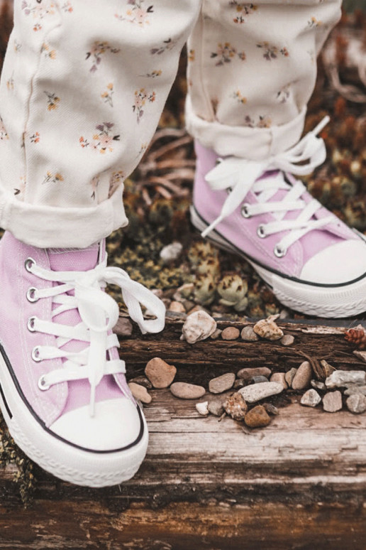 Detské topánky s podrážkou Fialová farba Filemon