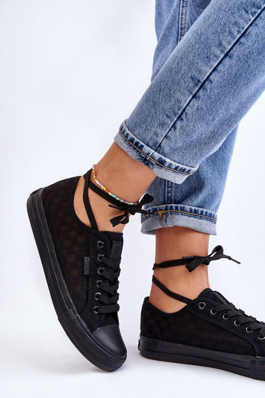 Klasický model plochých topánok Big Star LL274072 čiernej farby Klasický model plochých topánok Big Star LL274072 čiernej farby