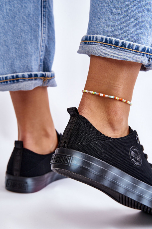 Dámske topánky s farebnou platformou Big Star LL274239 čierna