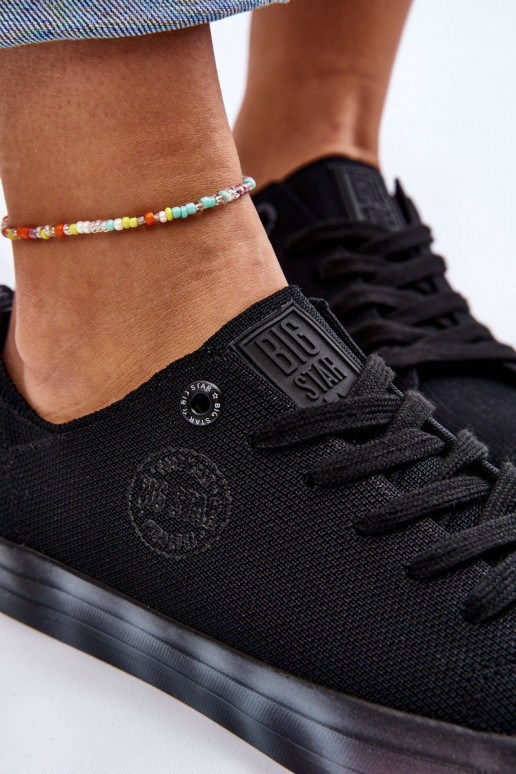 Dámske topánky s farebnou platformou Big Star LL274239 čierna