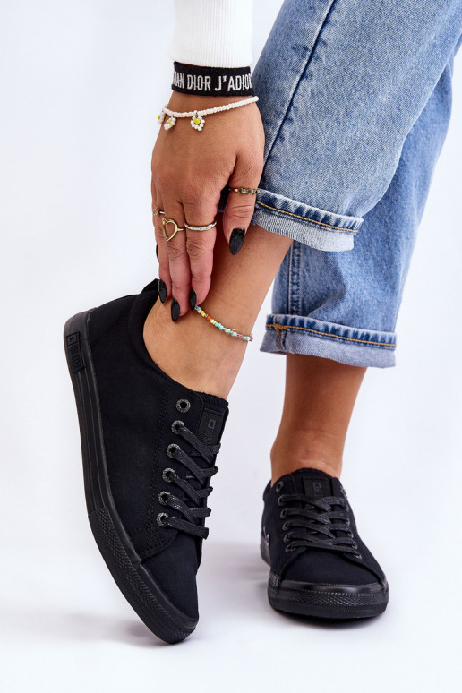 Tenisky s plochou podrážkou Big Star LL274057 čierne