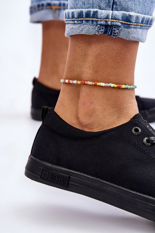 Tenisky s plochou podrážkou Big Star LL274057 čierne