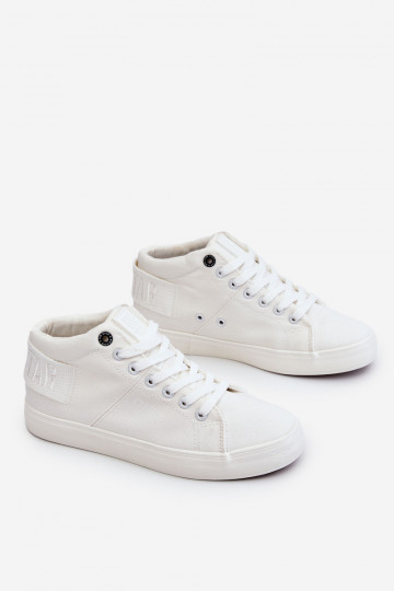 Klasický model voľnočasovej obuvi s podrážkou Big Star LL274002 bielej farby 2
