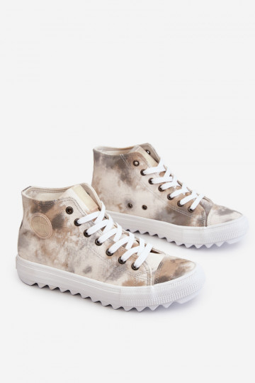 Voľnočasová obuv Big Star LL274047 Bielo-zelená farba 2