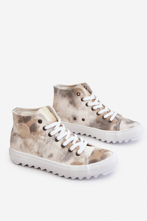 Voľnočasová obuv Big Star LL274047 Bielo-zelená farba Voľnočasová obuv Big Star LL274047 Bielo-zelená farba