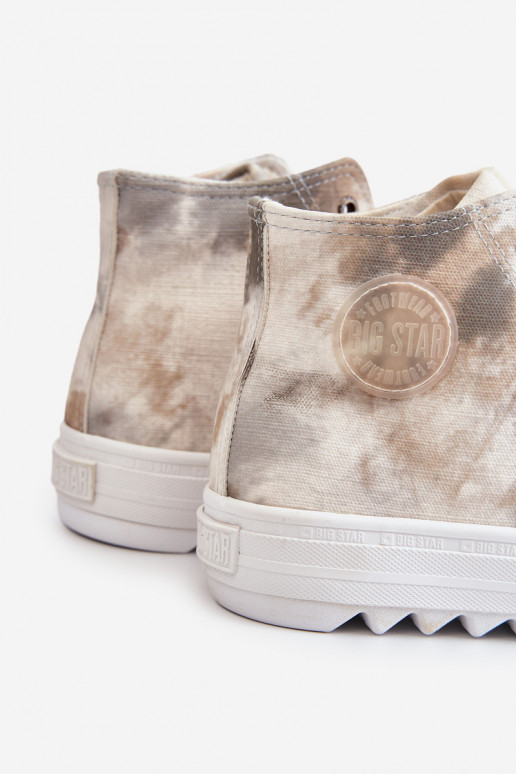 Voľnočasová obuv Big Star LL274047 Bielo-zelená farba Voľnočasová obuv Big Star LL274047 Bielo-zelená farba