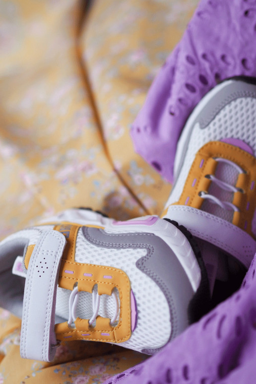 Detské tenisky so zapínaním Big Star JJ374257 Bielo-žlté