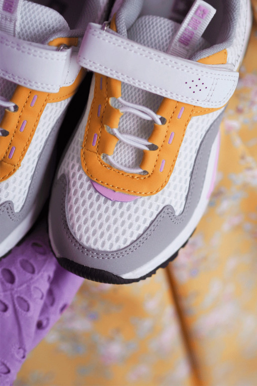 Detské tenisky so zapínaním Big Star JJ374257 Bielo-žlté