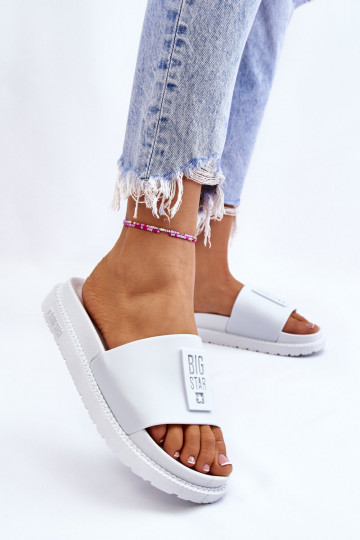 Papuče Big Star LL274428 biele 2