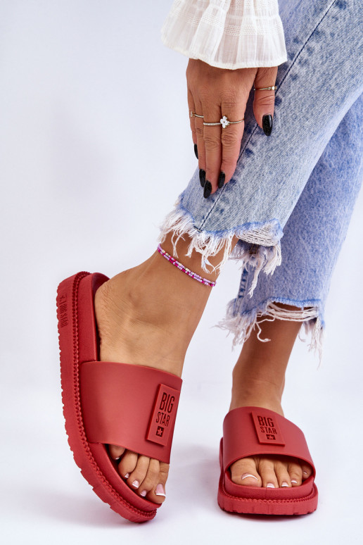 Papuče Big Star LL274430 červené Papuče Big Star LL274430 červené