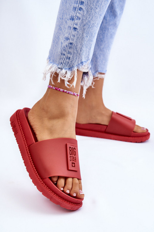 Papuče Big Star LL274430 červené Papuče Big Star LL274430 červené