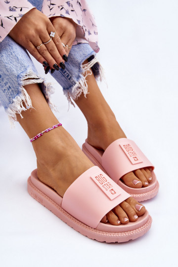 Papuče Big Star LL274425 Svetloružový odtieň