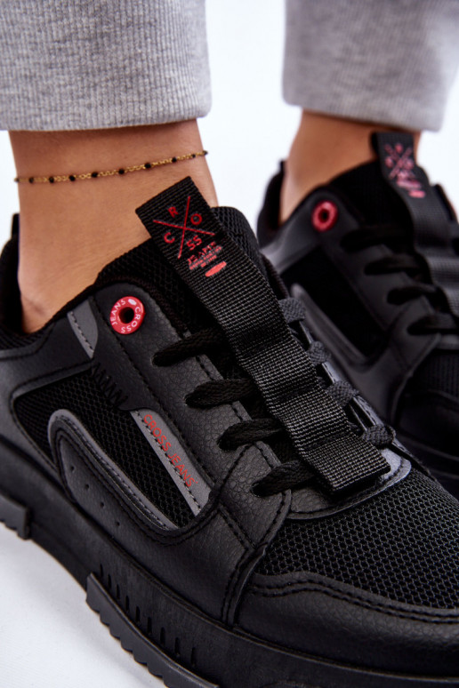 Tenisky model topánky Cross Jeans LL2R4012C čiernej farby Tenisky model topánky Cross Jeans LL2R4012C čiernej farby