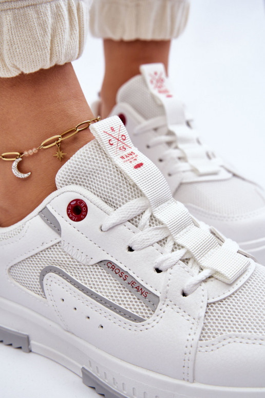 Tenisky model topánky Cross Jeans LL2R4011C bielej farby Tenisky model topánky Cross Jeans LL2R4011C bielej farby