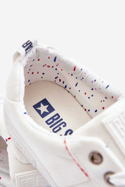 voľnočasové topánky Big Star KK174001 bielej farby voľnočasové topánky Big Star KK174001 bielej farby