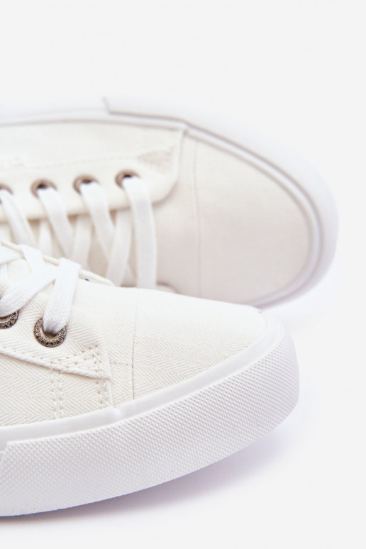 voľnočasové topánky Big Star KK174001 bielej farby voľnočasové topánky Big Star KK174001 bielej farby