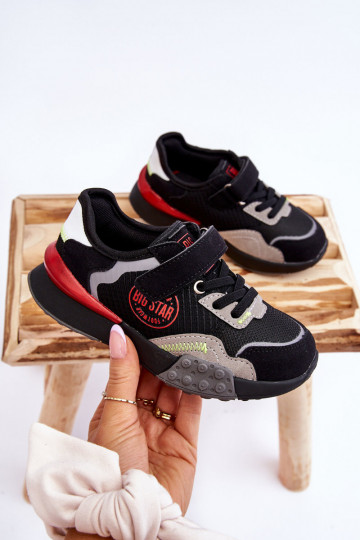 Detské tenisky model topánky Memory Foam System Big Star LL374224 čiernej farby 2