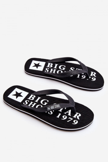 Ľahké papuče Big Star LL174444 čierne 2