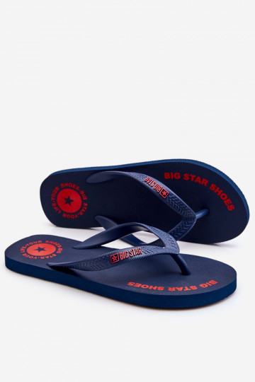 Papuče Big Star LL174424 tmavomodré 2