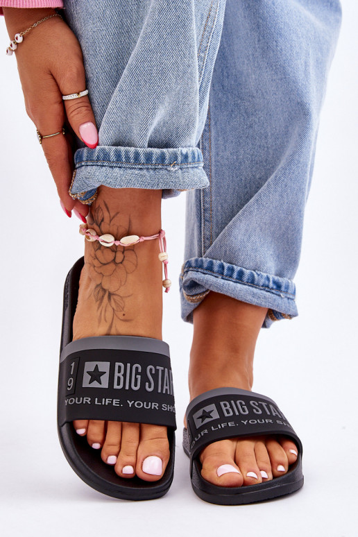 Ľahké papuče Big Star LL274732 čierne