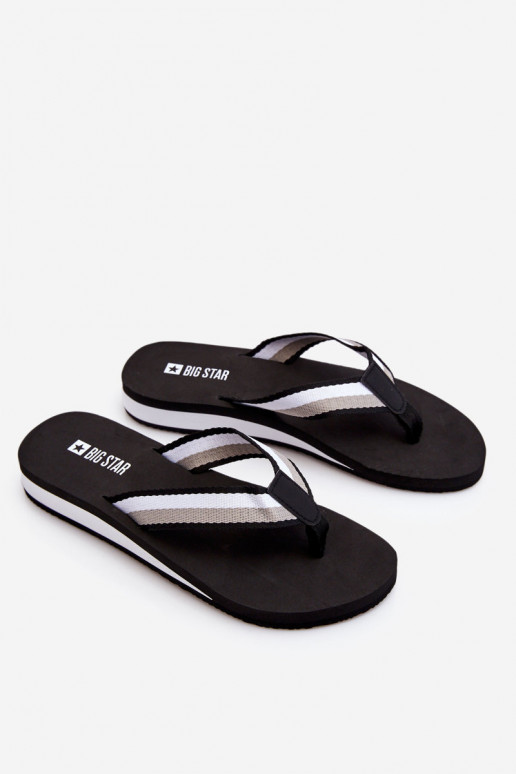 Papuče s platformou Big Star LL274781 čiernej farby