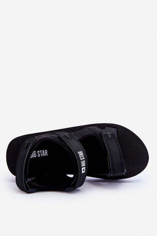 Sandále športového štýlu s platformou Big Star LL274789 čiernej farby Sandále športového štýlu s platformou Big Star LL274789 čiernej farby